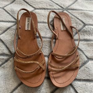 steve madden rhinestone sandals size 8